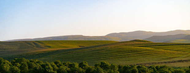 Beautiful landscape in the foothills