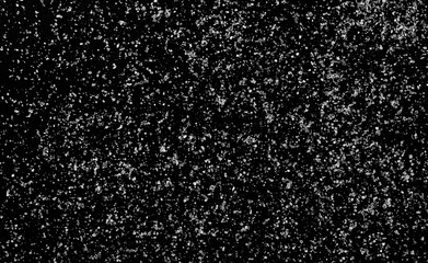 Sea salt grains crystals isolated on black background and texture, top view