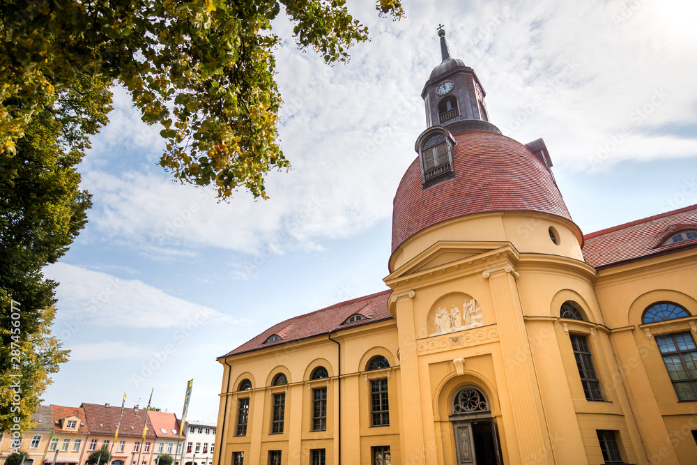 Wall mural neuruppin historic city in brandenburg germany