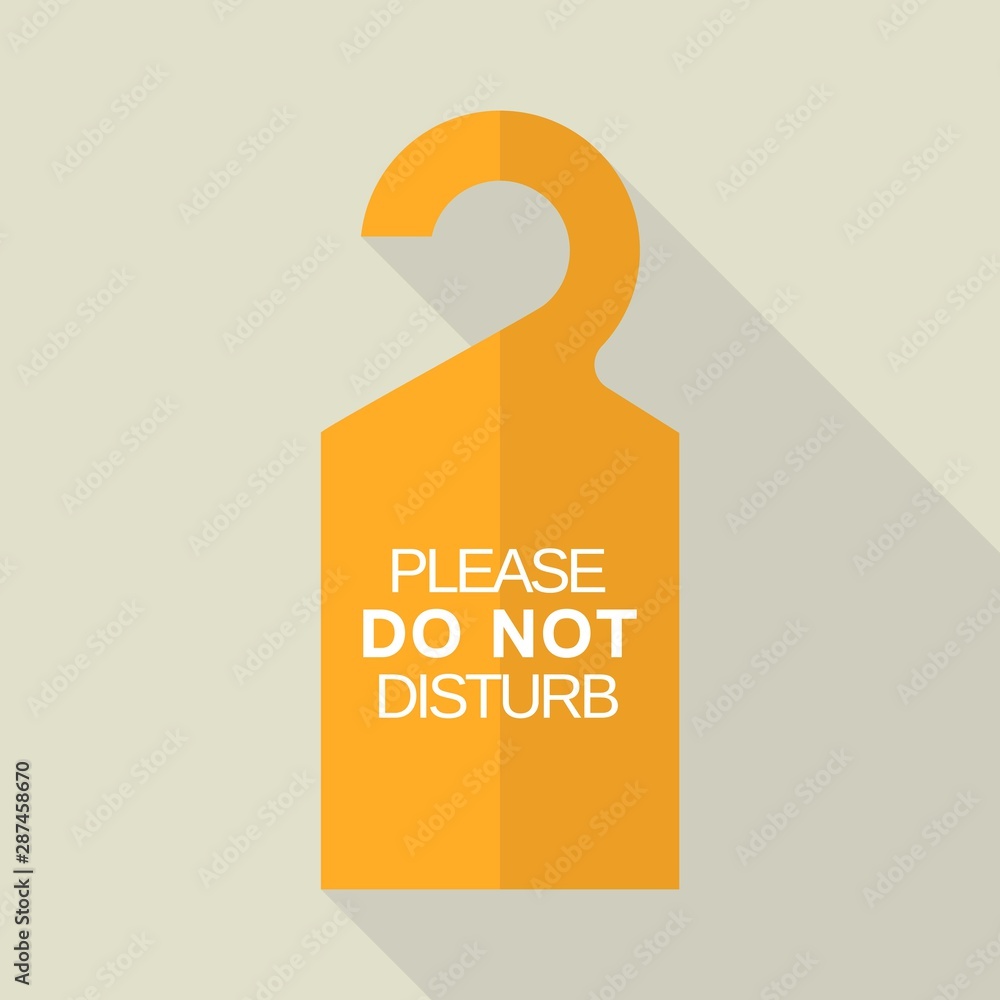 Aufkleber do not disturb tag icon. flat illustration of do not disturb tag vector icon for web design
