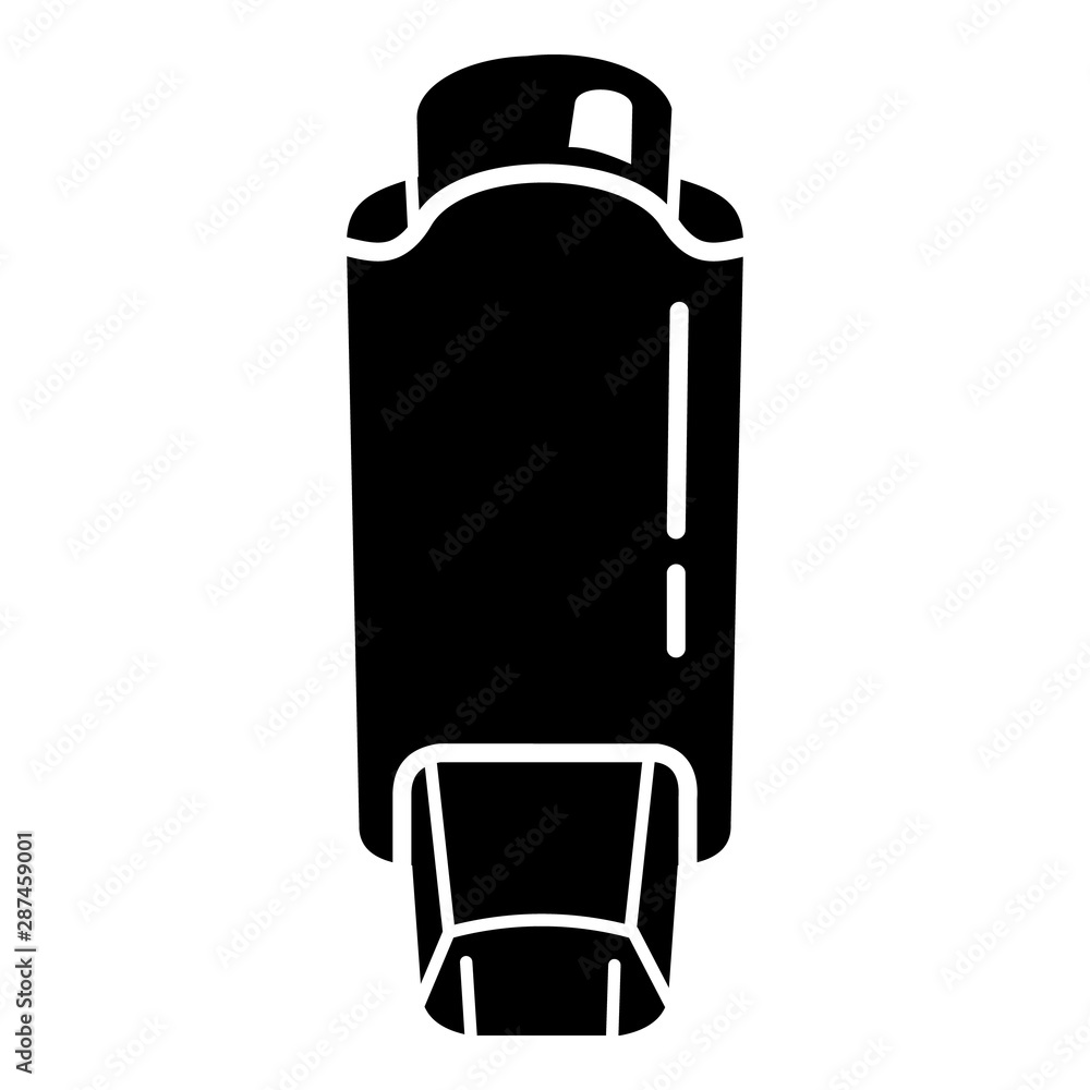 Aufkleber inhaler icon. simple illustration of inhaler vector icon for web design isolated on white background