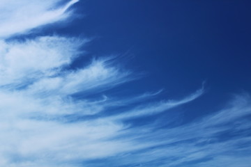 Naklejka na ściany i meble blue sky stratospheric clouds texture background