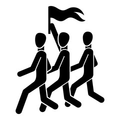 Team people icon. Simple illustration of team people vector icon for web design isolated on white background