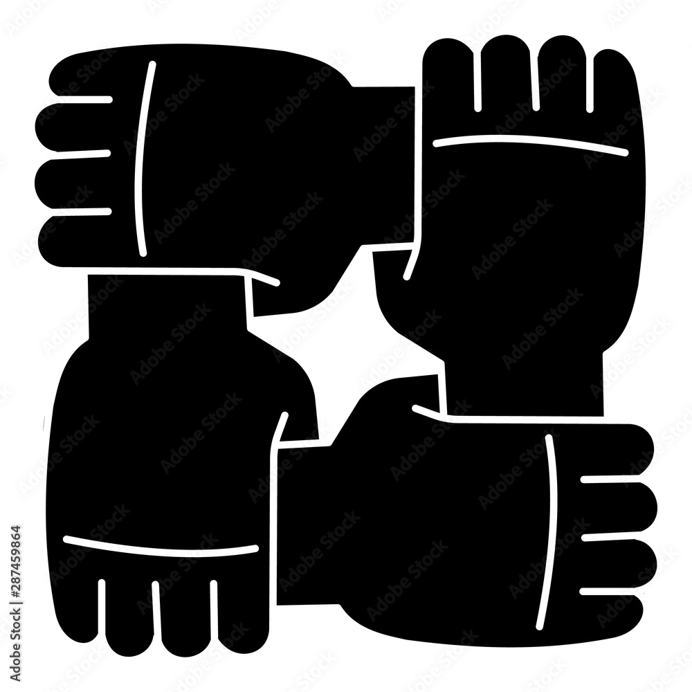 Aufkleber business teamwork icon. simple illustration of business teamwork vector icon for web design isolated