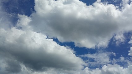 Cloud Formations On A Warm Summer Day
