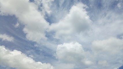 Fototapeta na wymiar Cloud Formations On A Warm Summer Day