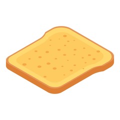 Hot toast icon. Isometric of hot toast vector icon for web design isolated on white background