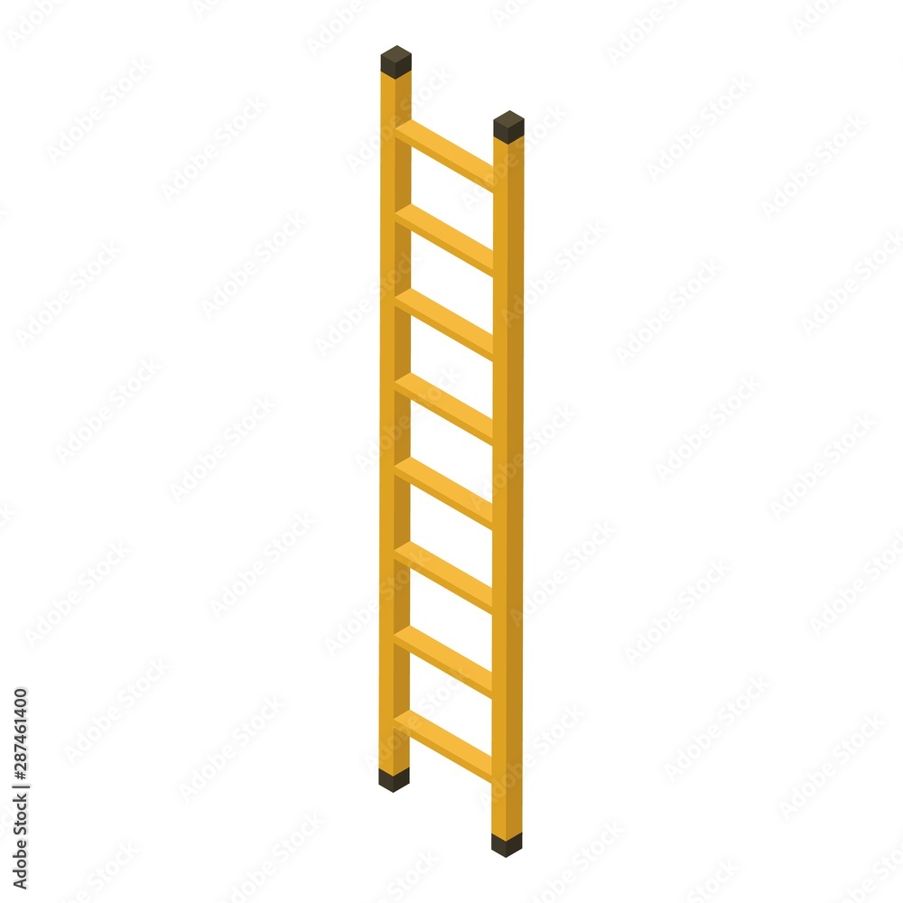 Aufkleber ladder icon. isometric of ladder vector icon for web design isolated on white background