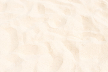 Closeup view of white fine sand texture. Can be used as summer vacation background