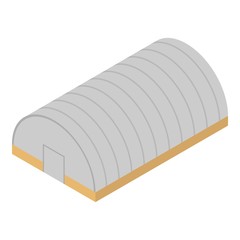 Arrival hangar icon. Isometric of arrival hangar vector icon for web design isolated on white background