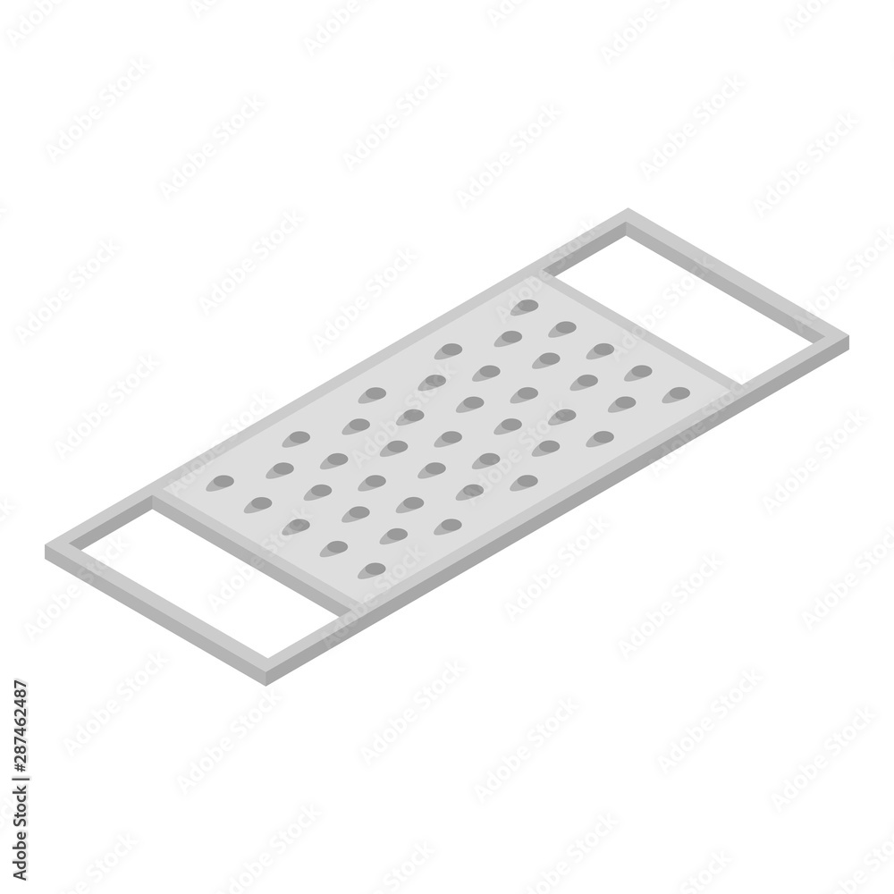 Poster grater icon. isometric of grater vector icon for web design isolated on white background