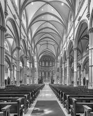 Interior of the historic St. Paul Cathedral of Pittsburgh