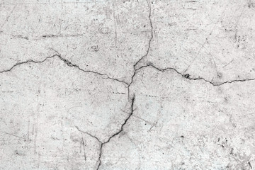 Crack on a cement wall