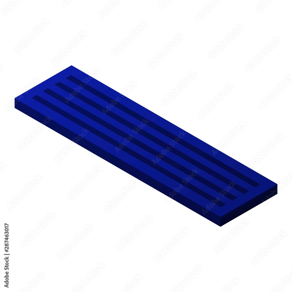 Poster computer keyboard icon. isometric of computer keyboard vector icon for web design isolated on white 