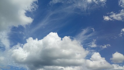 Cloud Formations On A Warm Summer Day