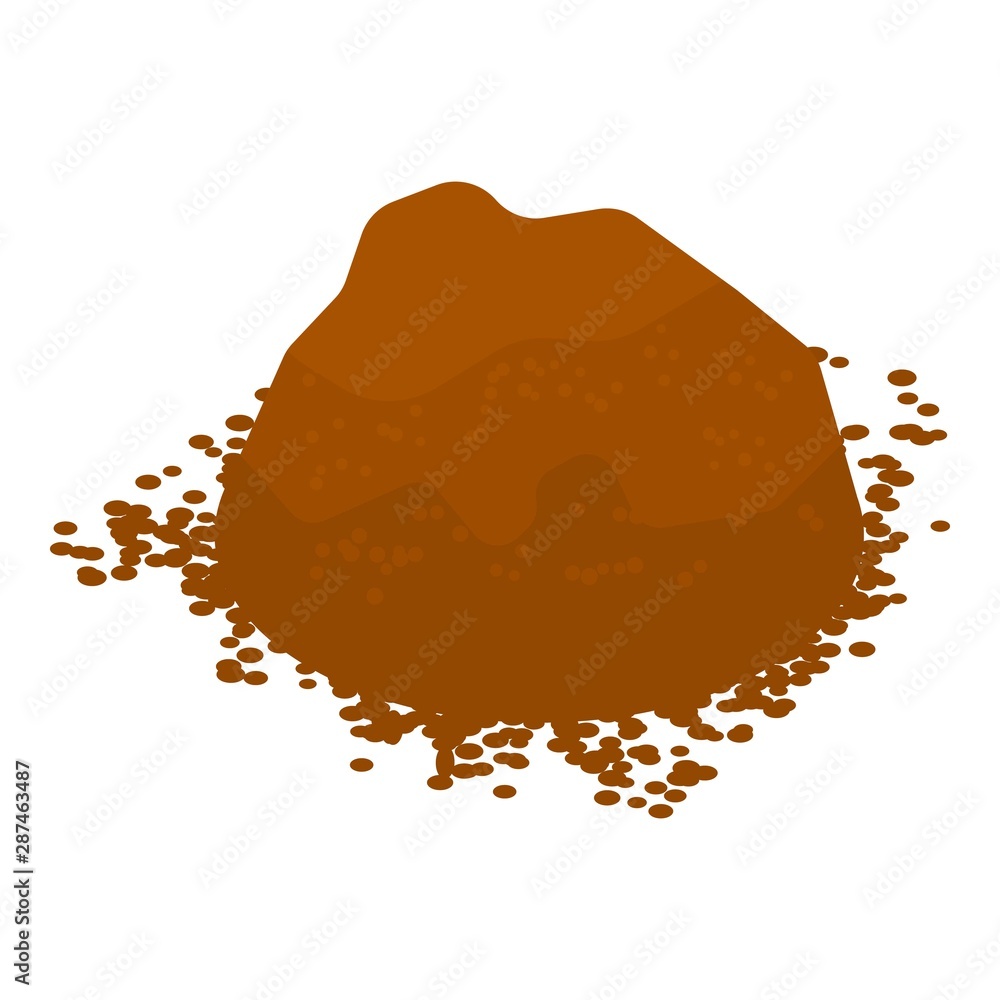 Poster cocoa powder icon. isometric of cocoa powder vector icon for web design isolated on white background