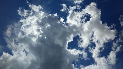 Cloud Formations On A Warm Summer Day