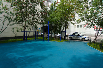 Moscow \ Russia Sports ground for sports and physical education near arbat street