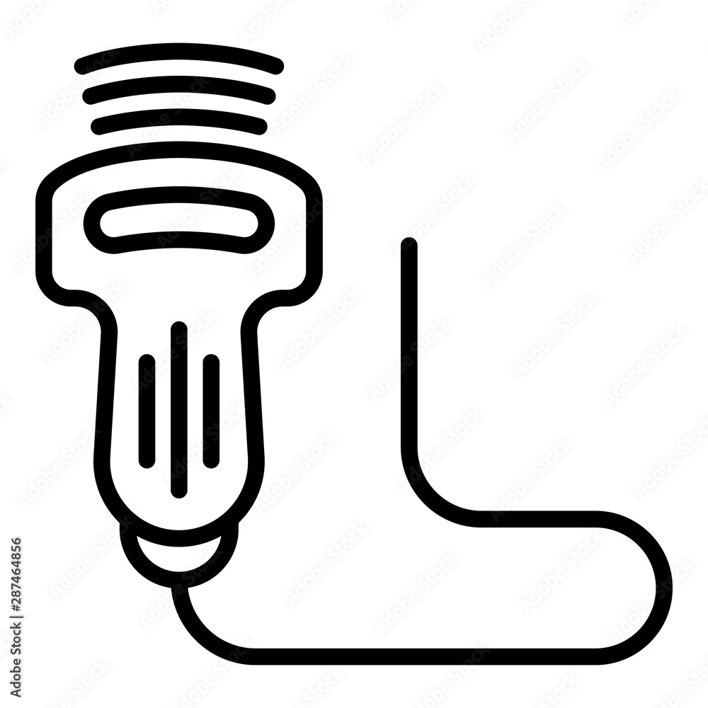 Poster ultrasonic device icon. outline ultrasonic device vector icon for web design isolated on white backg
