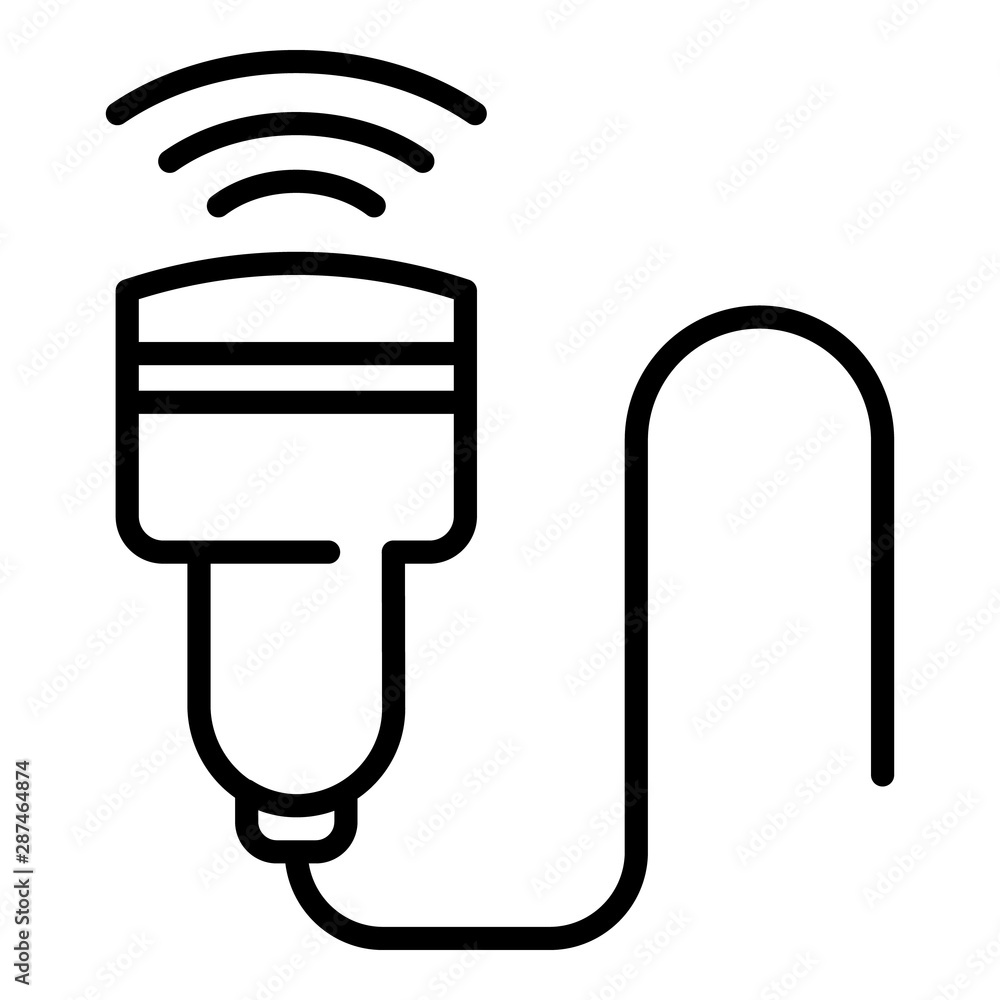 Poster ultrasound machine part icon. outline ultrasound machine part vector icon for web design isolated on