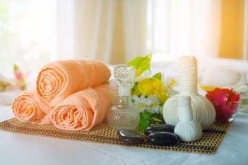 Equipment for massage treatment in spa salon