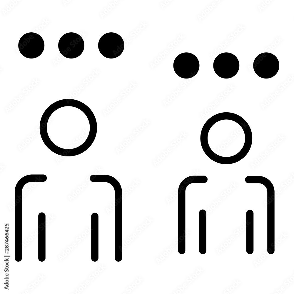 Poster points overhead in people icon. outline points overhead in people vector icon for web design isolate