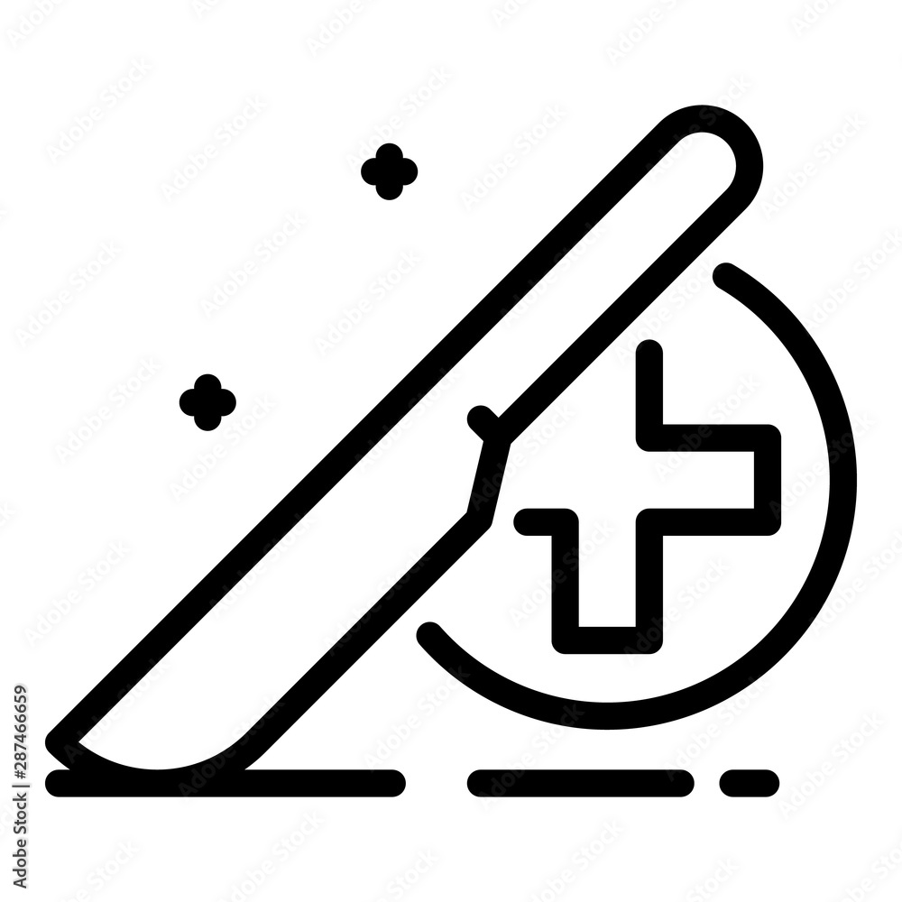 Poster surgeon scalpel icon. outline surgeon scalpel vector icon for web design isolated on white backgroun