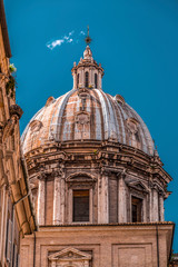 Beautiful church dome in Rome