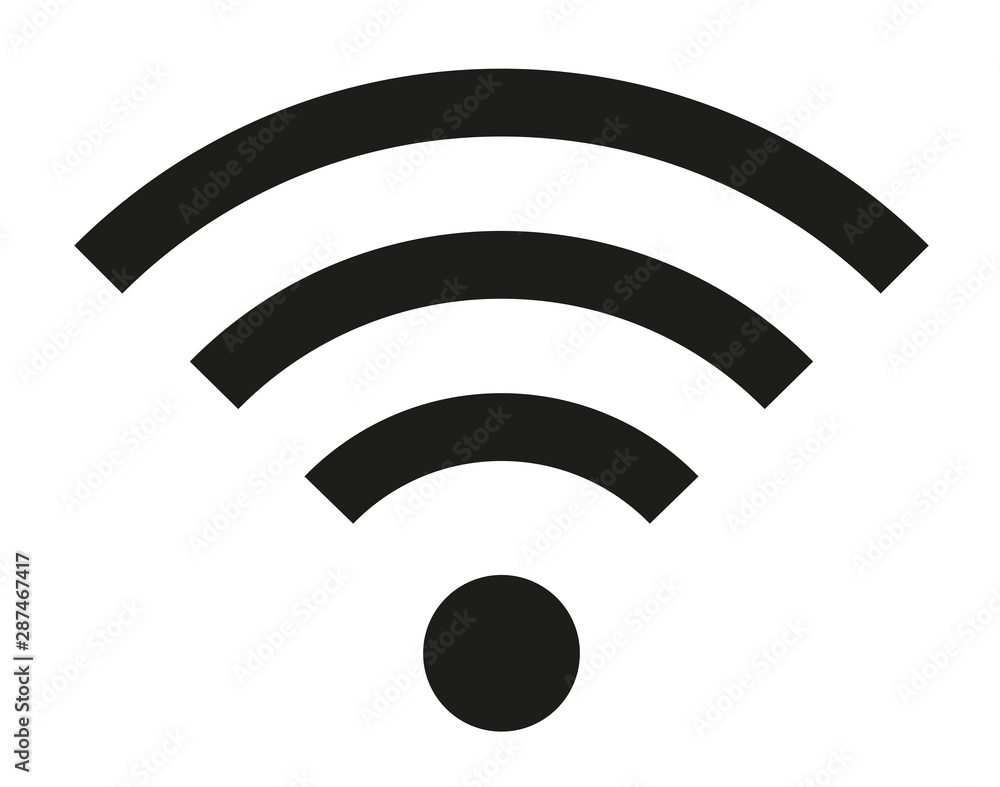 Wall mural wireless | internet connection | signal icon