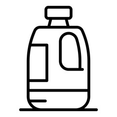 Big bottle of milk icon. Outline big bottle of milk vector icon for web design isolated on white background