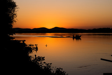 Fototapeta na wymiar Pôr do sol no Pantanal.