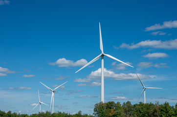 wind turbines on a Wind Farm