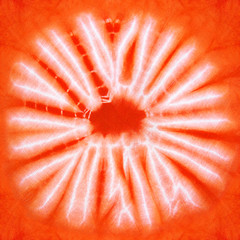 Pattern of an orange African batik