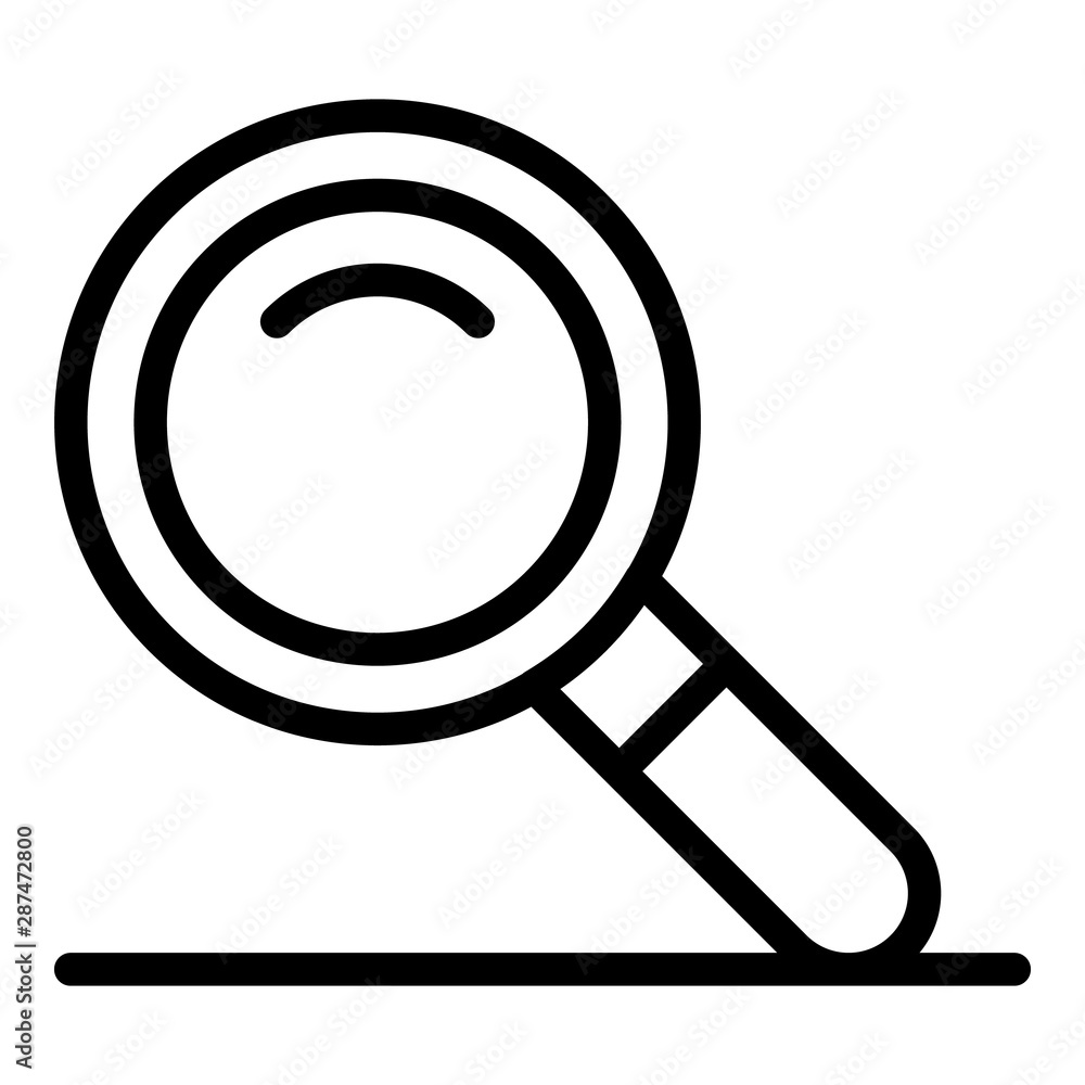 Aufkleber magnifier icon. outline magnifier vector icon for web design isolated on white background