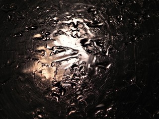 water drops on glass