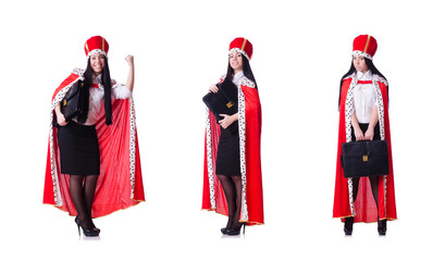 Queen businesswoman in business concept