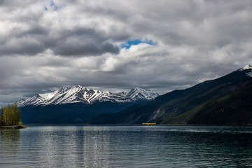 Airplane on Mountain Lake