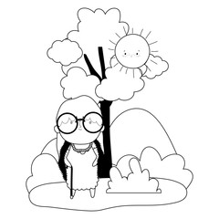 Grandmother cartoon vector design vector illustration