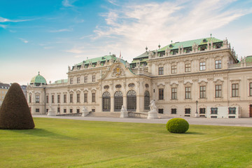 Naklejka premium Beautiful view of the Belvedere Palace in Vienna, Austria