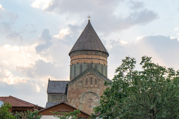 Fototapeta premium Svetitskhoveli Cathedral (UNESCO World Heritage site) in Mtskheta, Georgia.