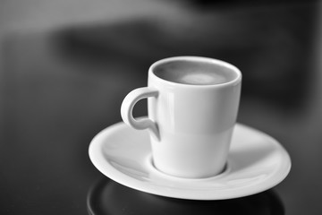 morning cup of coffee espresso