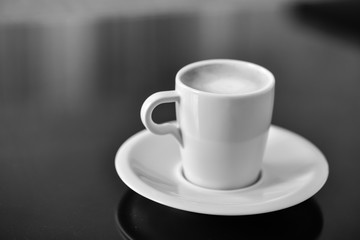 morning cup of coffee espresso