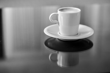 morning cup of coffee espresso