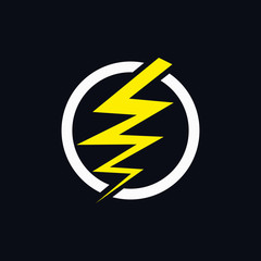 electricity, lightning icon vector illustration