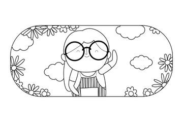 Grandmother cartoon vector design vector illustration