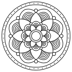 Mandala Ausmalbild