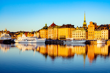 View of Stockholm Sweden early morning