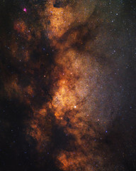 Nebula in Milky Way Galaxy in Universe. Night sky photography