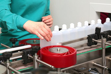 Pharmaceutical drug packaging production factory