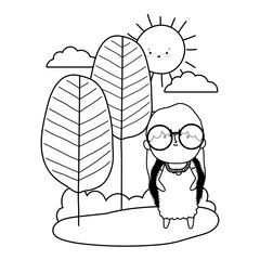 Grandmother cartoon vector design vector illustration